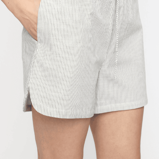 Soft Rebels Ebbi shorts | Bomuldsshorts i hvid strib