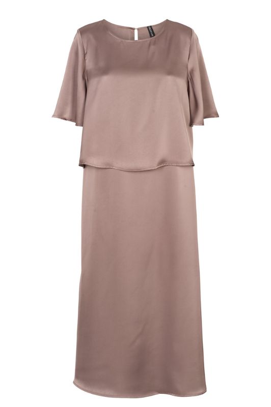 Prepair Mary dress | Karamelfarvet  festkjole i satin I Dresslab
