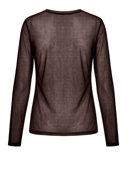 Luxzuz Segberg mesh t-shirt I Klassisk brun