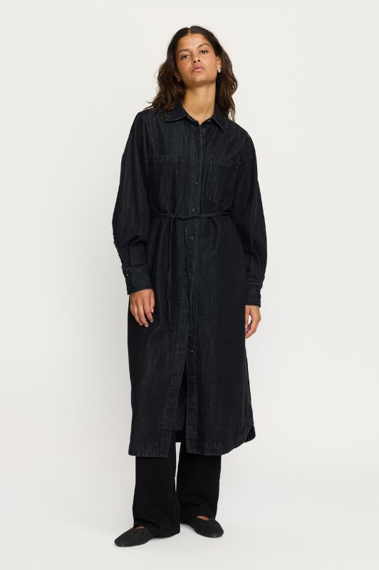 Soft Rebels Keira denimkjole i grå