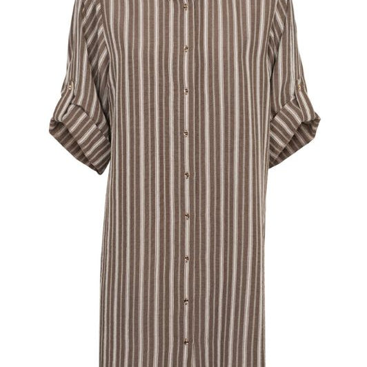 Prepair Silje Dress | Cool kjole med brune striber I Dresslab