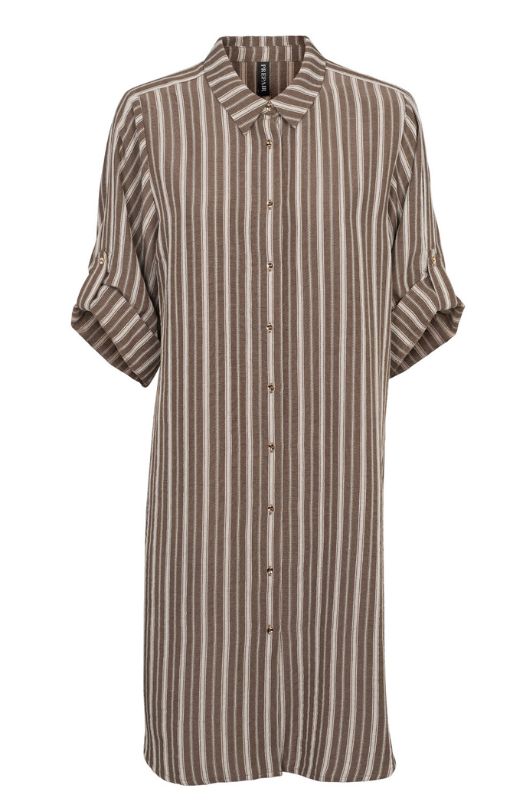 Prepair Silje Dress | Cool kjole med brune striber I Dresslab