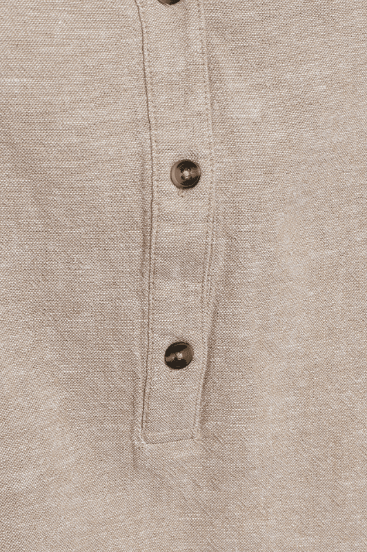 Freequent Lava shirt | Sandfarvet hørbluse