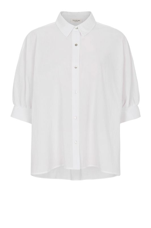 Tooday Anabel shirt I Oversize skjorte i hvid