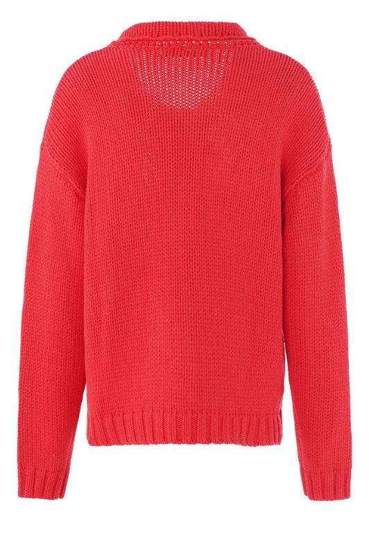Luxzuz Beatriz knit I Gennemknappet strikcardigan i rød