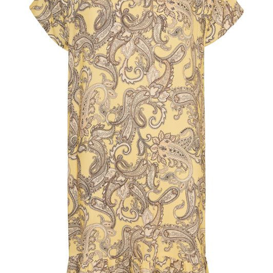 Ofelia Maja dress I Lysegul paisley kjole I Dresslab