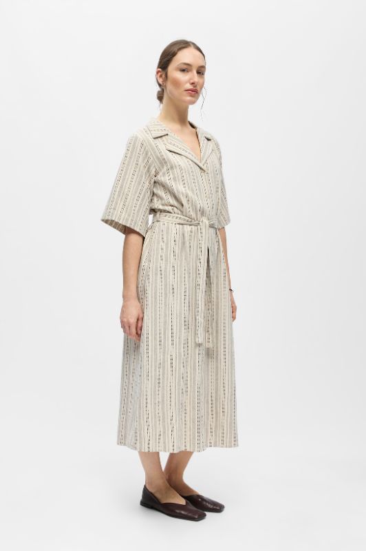 Object Belem dress  I Stribet bomuldskjole I Dresslab