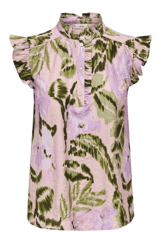 JDY Billy top I Feminin sommerbluse i blomsterprint