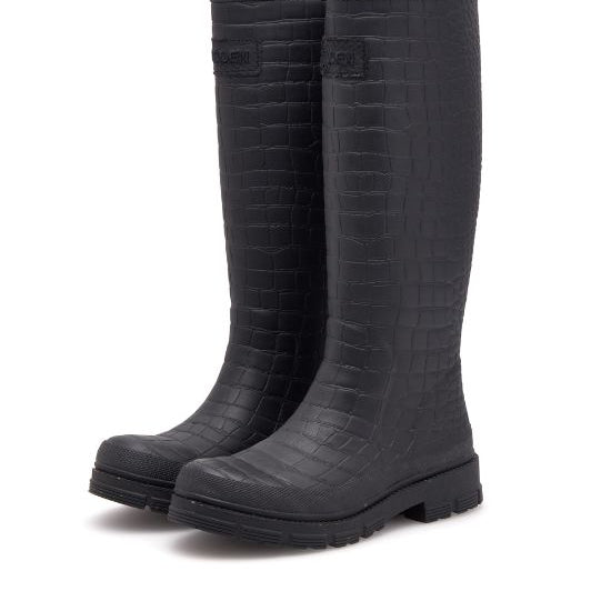 WODEN Le croco Waterproof | Høj gummistøvle i croco look