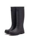 WODEN Le croco Waterproof | Høj gummistøvle i croco look