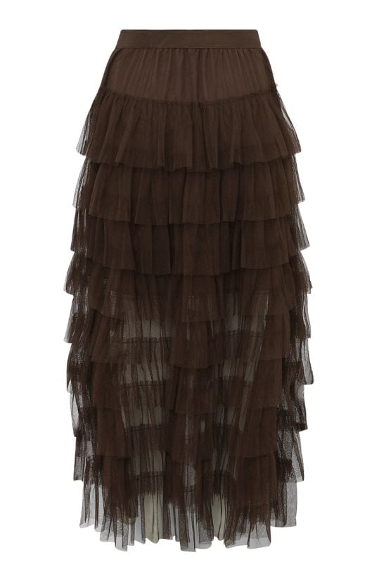 A-View Mirinda skirt I Tylnederdel i mørkebrun I Dresslab