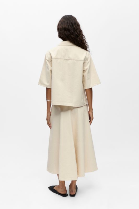 Object Pixie denim jakke i creme I Dresslab