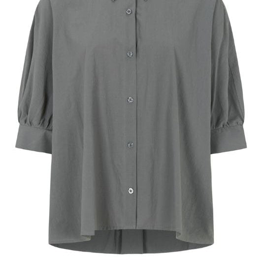 Tooday Anabel shirt I Oversize skjorte i grå