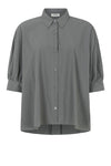 Tooday Anabel shirt I Oversize skjorte i grå