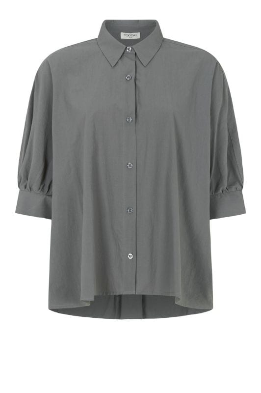 Tooday Anabel shirt I Oversize skjorte i grå