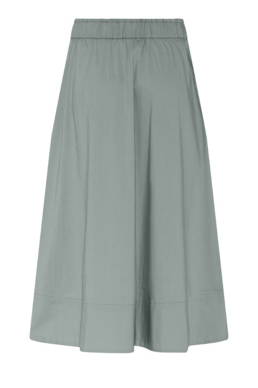La Rouge Vilma skirt | Poplin nederdel faded green