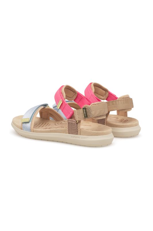 Woden Line lite | Pink multi damesandal I Perfekt pasform til alle fødder