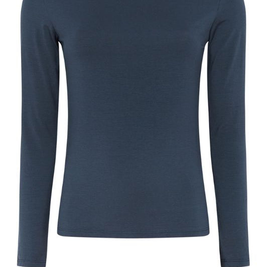Tooday Penelope l/s t-shirt tencel i navy
