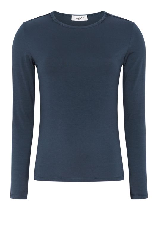 Tooday Penelope l/s t-shirt tencel i navy