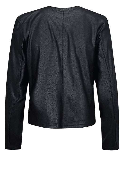 Luxzuz Athena Coated suede jakke | Cool sort bikerjakke | Skindlook