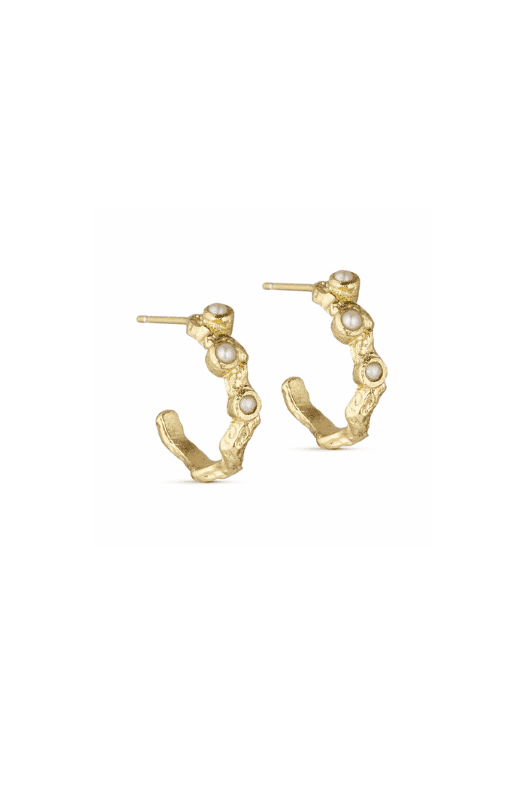 Pure by Nat I Noora foil øreringe i guld