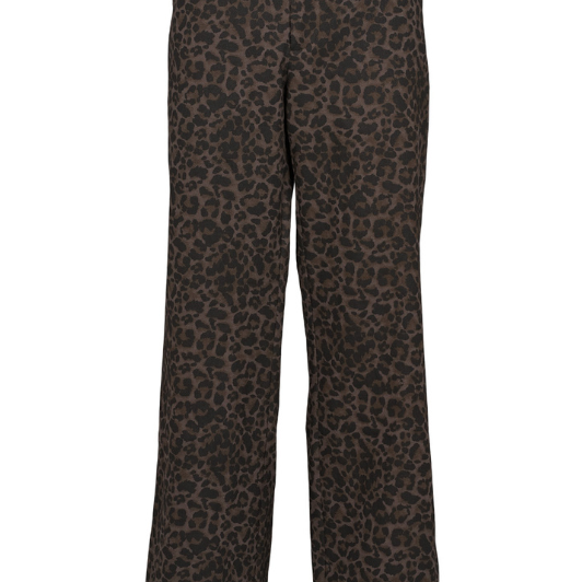 Prepair Anna pants | Leopard jeans med vidde i benene