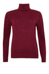 Ofelia Fri rullekrave strik pullover I Bordeaux