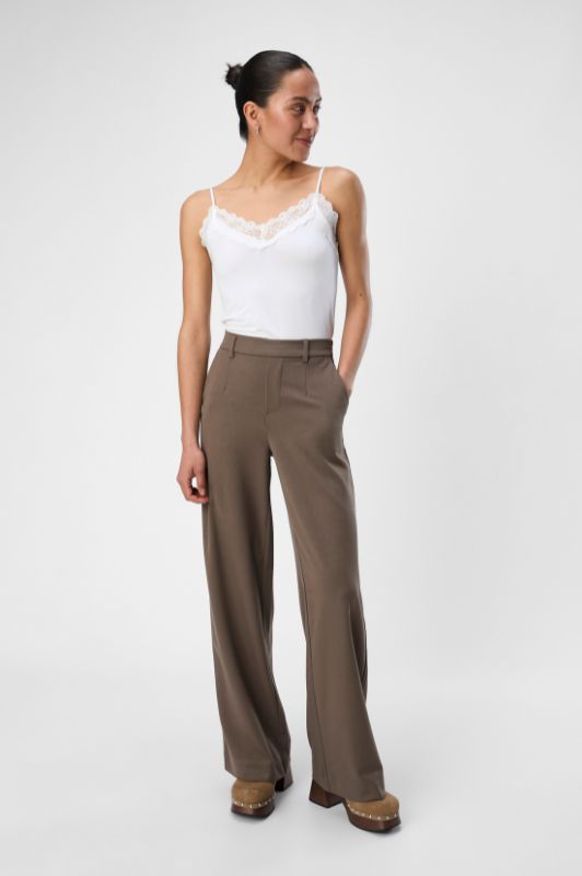 Object Lisa wide pant | Sand pæn buks