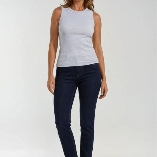 Marc Lauge Lena denim jeans L32 I Dark blue denim