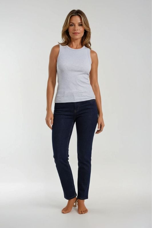 Marc Lauge Lena denim jeans L32 I Dark blue denim