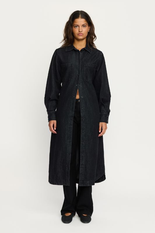 Soft Rebels Keira denimkjole i grå