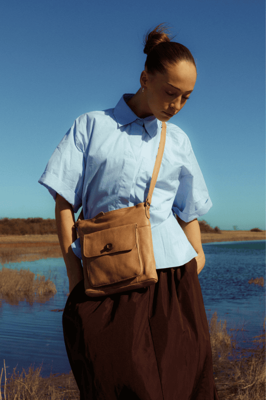 Re:Designed Kay skuldertaske | Crossover i cognac