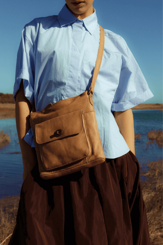 Re:Designed Kay skuldertaske | Crossover i cognac