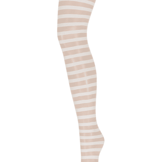 Sneaky Fox tights - Cara strømpebuks i strib hvid