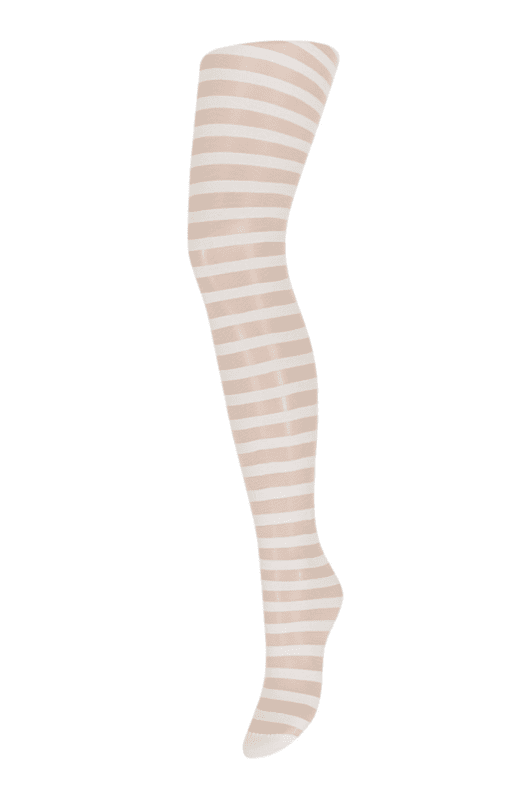 Sneaky Fox tights - Cara strømpebuks i strib hvid