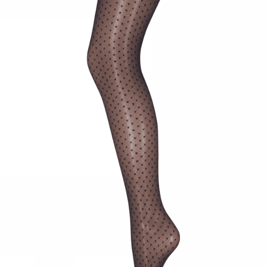 Sneaky Fox tights - Milla strømpebuks med prikker I Sort