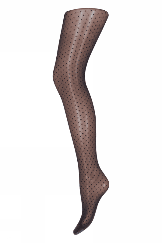 Sneaky Fox tights - Milla strømpebuks med prikker I Sort