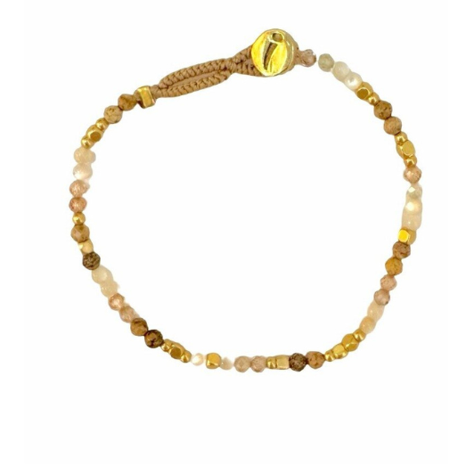 Ibu jewels armbånd I Lulu mix af brune perler I Dresslab