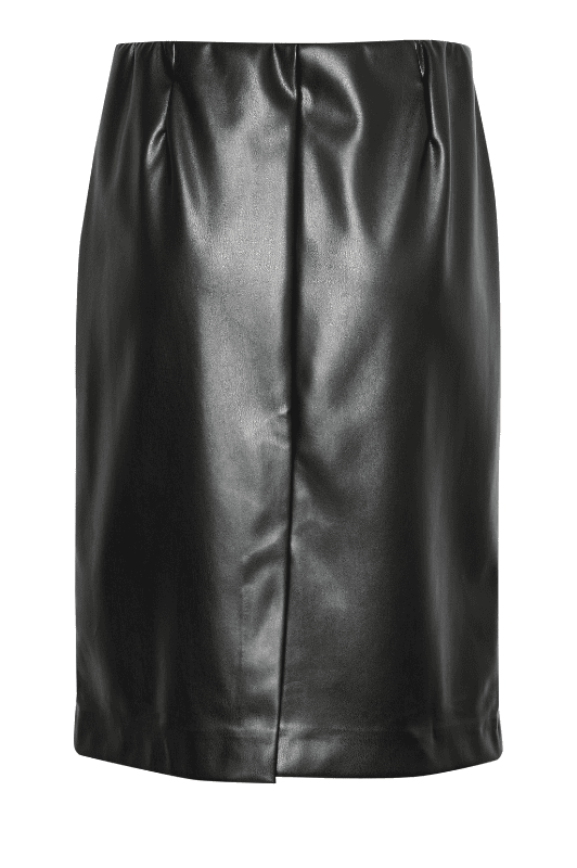 Saint Tropez Dowie skirt | Nederdel i sort læderlook