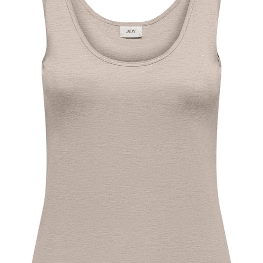 JDY Mila Tank top | Lys sandfarvet tank top med rund hals