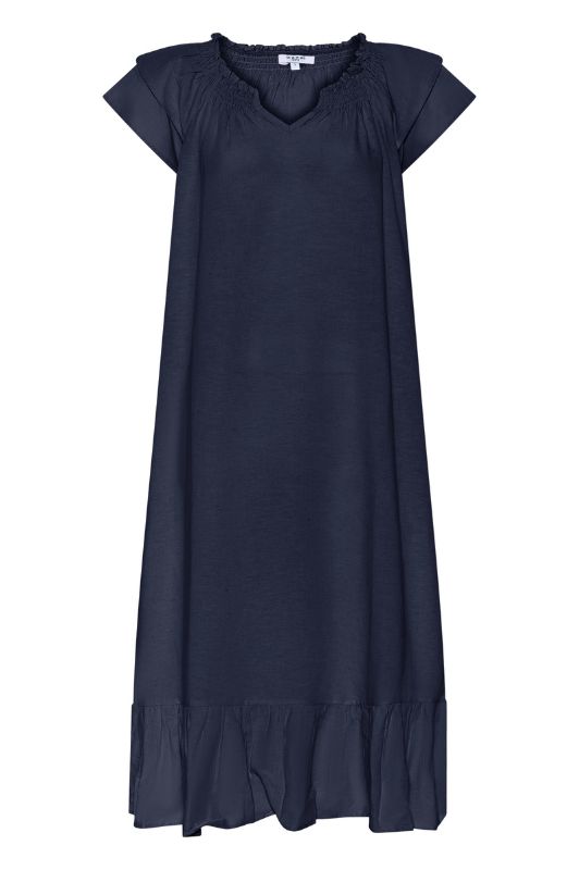 Marc Lauge Fie dress I Marineblå sommerkjole i bomuld I Dresslab