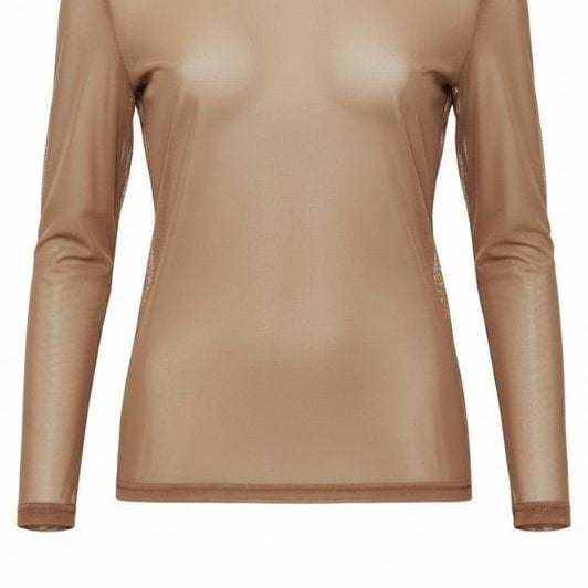 Ofelia Gitti bluse | Sand meshbluse