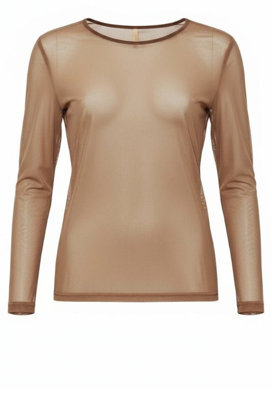 Ofelia Gitti bluse | Sand meshbluse