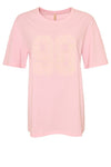 Ofelia Gela t-shirt | Oversized pink tee med broderi I Dresslab