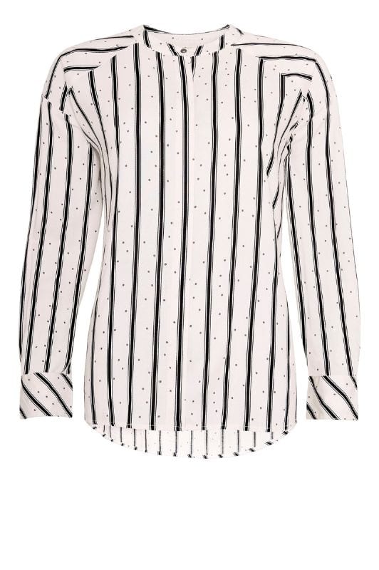 Ofelia Svana bluse | Flot viskose bluse i sort hvid print