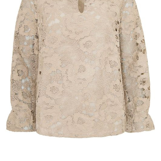 Ofelia Oasis bluse I Blondetop i sand