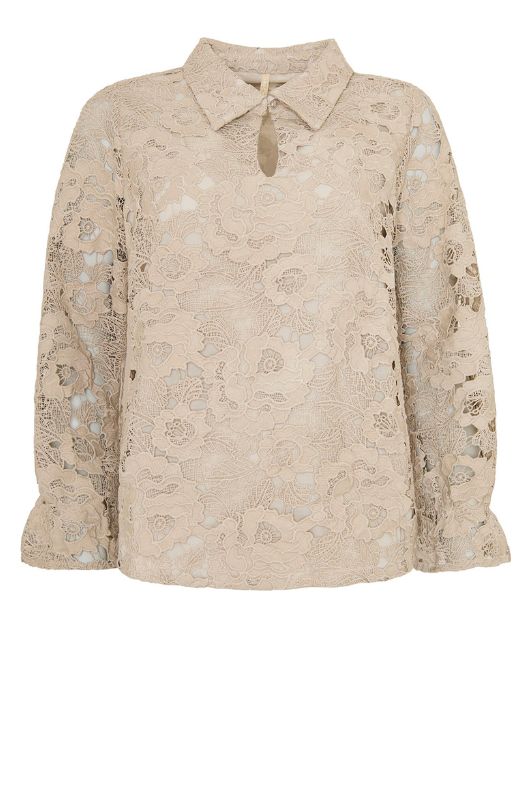 Ofelia Oasis bluse I Blondetop i sand