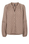 Prepair Harriet bluse I Sand med sorte prikker I Dresslab