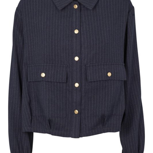 Prepair Elisabeth jakke I Marineblå pinstripe I Dresslab