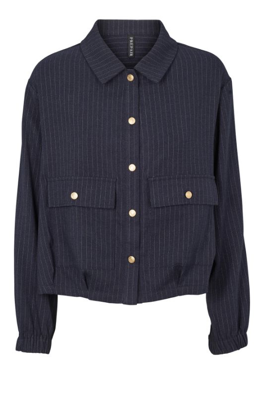 Prepair Elisabeth jakke I Marineblå pinstripe I Dresslab